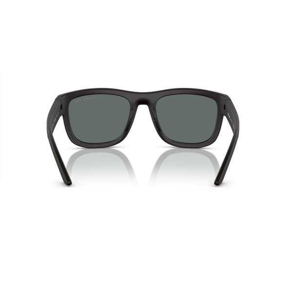 New PRADA LINEA ROSSA Black Polarised Square PS 01ZS DG0-02G Sunglasses Women - Picture 5 of 6